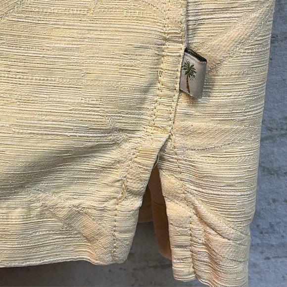Island Shores 100% Washable Silk Pale Yellow Camp Shirt Sz L Beach Cruise Resort - Picture 13 of 16